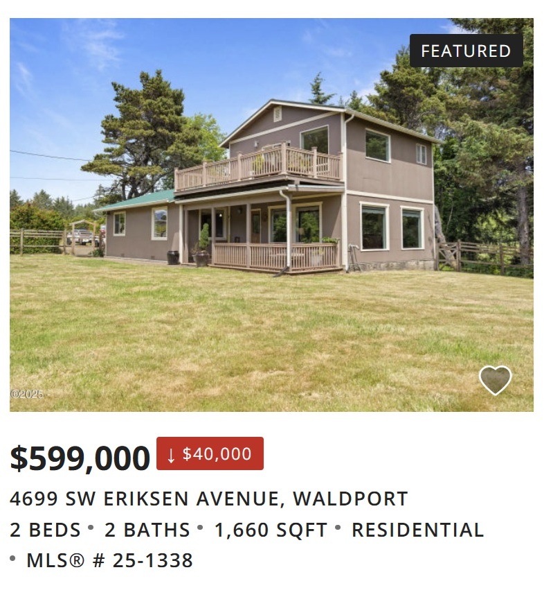 4699 Sw Eriksen Avenue, Waldport, OR