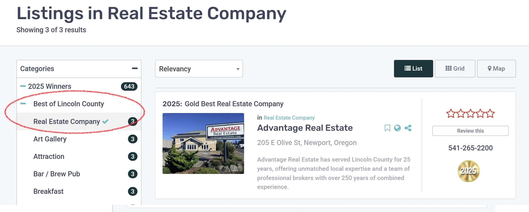 Best Real Estate Company in Lincoln County, Oregon